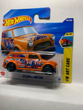 Orange '67 Austin Mini Van HW Art Cars JBB00 N521 2024 Short Card Hot Wheels Diecast Car