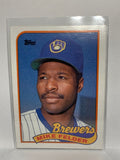 # 263 Mike Felder  Milwaukee Brewers 1989 Topps Baseball Cards