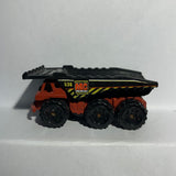 Red MC Construction 3 Axle Dump Truck MB536 Matchbox Diecast Car