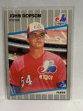# 373 John Dopson  Montreal Expos 1989 Fleer Baseball card