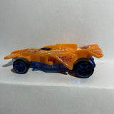 Orange Bad to the Blade 2013 Mcdonalds Hot Wheels Diecast Car