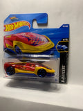Red Yellow El Viento X-Raycers HYY06 N521 2024 Short Card Hot Wheels Diecast Car