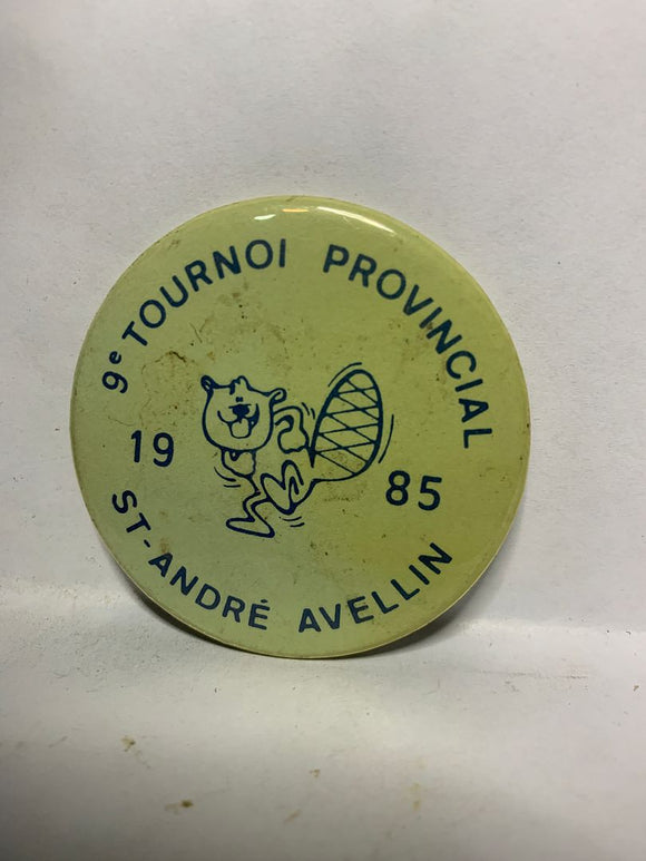 9th Tournai Provincial 1985 St Andre Avellin  Button Pinback