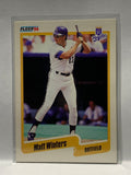 # 124 Matt Winters  Kansas City Royals 1990 Fleer Baseball card