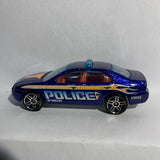 Blue Ford Fusion Police HW City Works Hot Wheels Diecast Car