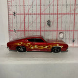 Red Flames '69 Ford Torino Talladega N3191 Hot Wheels Diecast Car