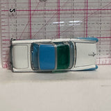 White Blue 1955 Ford Crown Victoria 2000 Playing Mantis Diecast Car