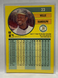# 22 Willie Randolph  Oakland Athletics 1991 Fleer Baseball card