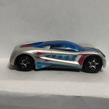 Silver Nitrium Hot Wheels Diecast Car