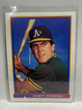 # 232 Scott Hemond  Oakland Athletics 1991 Bowman Baseball card
