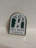 High River Alberta Tree Logo  Lapel Pin