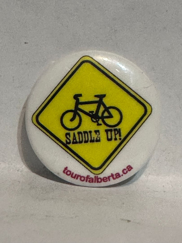 Saddle Up Bicycle Tour of Alberta  Lapel Pin