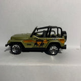 Green Desert Base Jeep Wrangler World Zoo Matchbox Diecast Car
