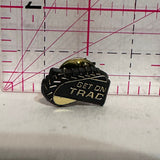 Get on Trac Slogan Logo  Lapel Pin
