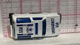 White Emergency 338 Jeep Racer Unbranded Diecast Car