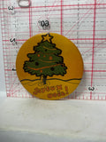 Joyeux Noel Christmas Tree  Button Pinback