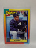 # 75T Alan Mills  New York Yankees 1990 Topps Baseball Cards