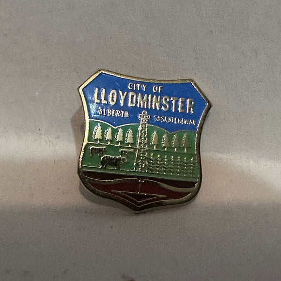 City of Lloydmminster Alberta Saskatchewan  Lapel Pin