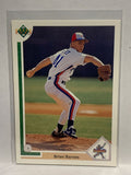# 12 Brian Barnes Star Rookie Montreal Expos 1991 UD Baseball card