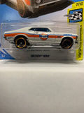 White Gulf '68 Chevy Nova HW Speed Graphics FYF01 D7C3 2017 Long Card Hot Wheels Diecast Car