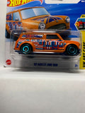 Orange '67 Austin Mini Van HW Art Cars JBB00 N521 2024 Short Card Hot Wheels Diecast Car