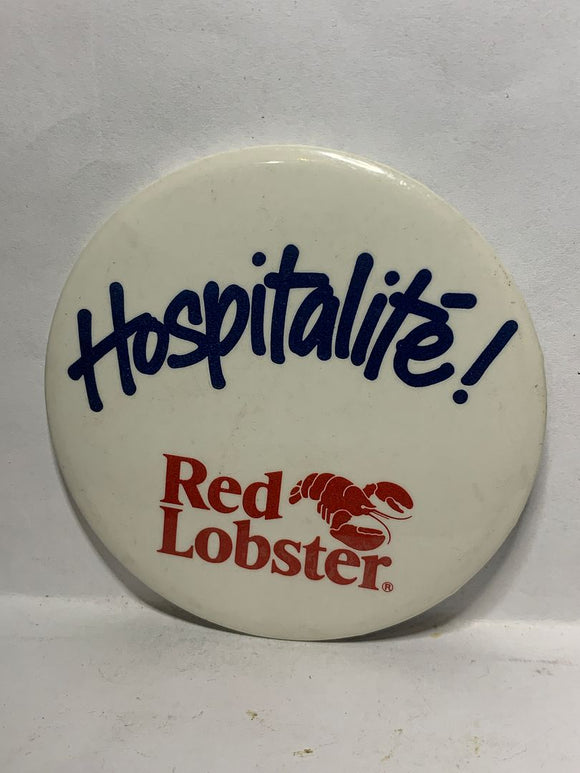Red Lobster Hospitalite Restaurant  Button Pinback