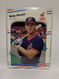 # 607 Brian Dorsett  Cleveland Indians 1988 Fleer Baseball Cards
