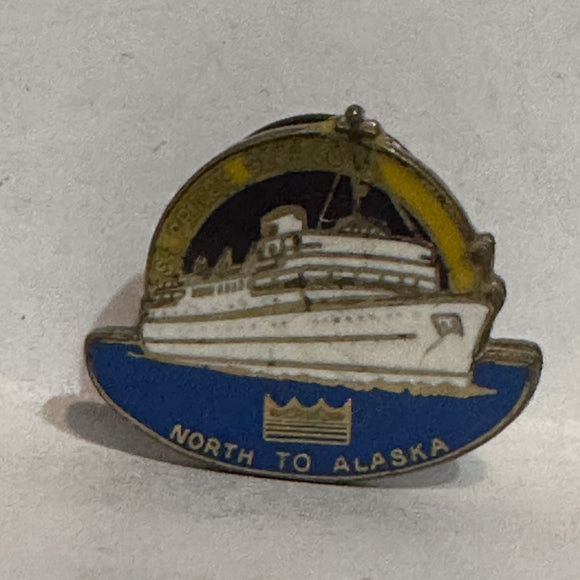 North to Alaska Cruise Line Ship Boat   Lapel Pin