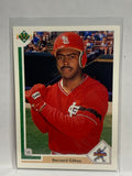 # 16 Bernard Gilkey RC St Louis Cardials 1991 UD Baseball card