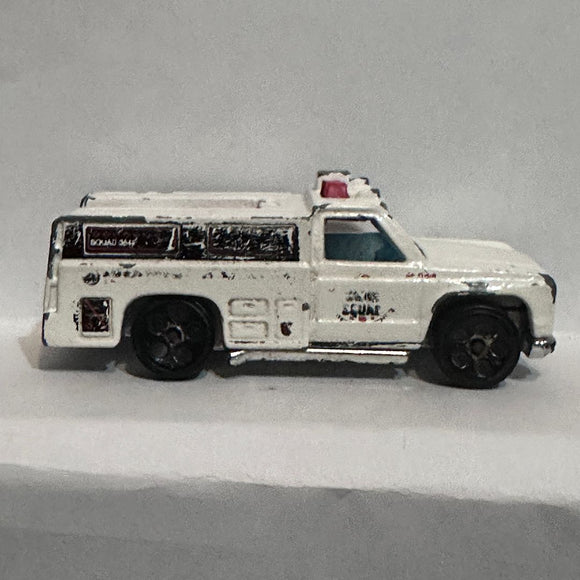 White Bomb Squad Rescue Ranger 1974 Hot Wheels Diecast Car