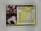 # 271 Jeff Abbott  Chicago White Sox 1999 Topps Baseball Cards