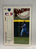 # 477 Marquis Grissom  Montreal Expos 1991 UD Baseball card