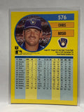 # 576 Chris Bosio  Milwaukee Brewers 1991 Fleer Baseball card