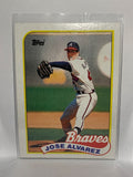 # 253 Jose Alvarez  Atlanta Braves 1989 Topps Baseball Cards