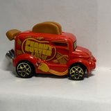 Red  Peanut Butter Jelly Roller Toaster 2016 Hot Wheels Experimental Diecast Car