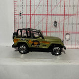 Green Desert Base Jeep Wrangler World Zoo Matchbox Diecast Car