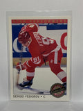 # 20 Sergei Fedorov  Detroit Red Wings 92-93 O-Pee-Chee Premier Hockey Cards