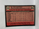# 256 Luis Aqunio  Kansas City Royals 1989 Topps Baseball Cards