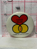 Worldwide Marriage Encounter Comme Je Vous a'aimes  Button Pinback