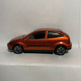 Orange Ford Focus MK1 Hatchback Worldwide Wheels Matchbox Diecast Car