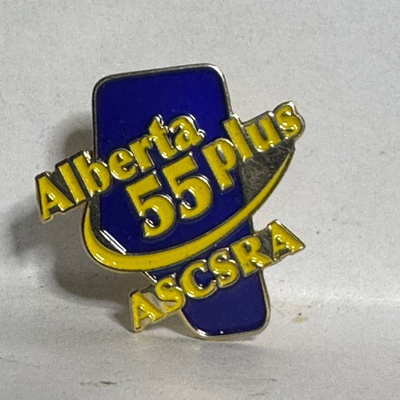 Alberta 55 Plus ASCSRA Logo  Lapel Pin