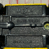 Yellow Extreme Vertical Panel Truck Fresh Metal Maisto Diecast Car