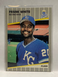 # 297 Frank White  Kansas City Royals 1989 Fleer Baseball card
