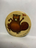 The National Museum of Man Beaver Mascot  Button Pinback