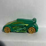 Green Technitium Nitrobot Attack AcclelRacers Hot Wheels Diecast Car