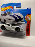 White 2013 SRT Viper  Then and Now JBB15 N521 G1 2025 Short Card Hot Wheels Diecast Car