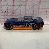 Blue #18 Torque Screw Hot Wheels Diecast Car