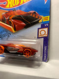 Red HW Warp Speeder Track Stars GHF11 D7C5 2018 Long Card Hot Wheels Diecast Car