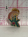 YK People Heart Rainbow Logo  Lapel Pin