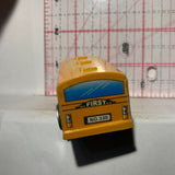 Orange School Bus District 2  Unbranded Diecast Car